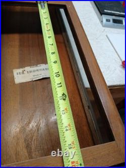 Antique German Wood Wall Weight Clock, Case Only- 35 Tall Antique German Wood Wall Weight Clock, Case Only- 35 Tall