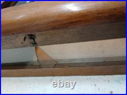 Antique German Wood Wall Weight Clock, Case Only- 35 Tall Antique German Wood Wall Weight Clock, Case Only- 35 Tall