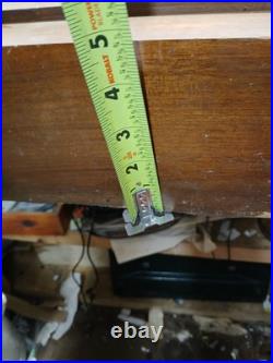 Antique German Wood Wall Weight Clock, Case Only- 35 Tall Antique German Wood Wall Weight Clock, Case Only- 35 Tall