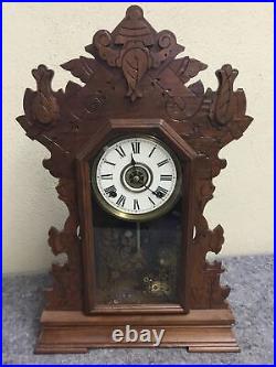 Antique Gingerbread Clock-Seth Thomas-Model 298A-Untested-Wants to tick
