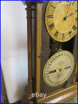 Antique Ithaca Southern Calendar Clock Co Fashion Calendar Parlor Clock S Thomas