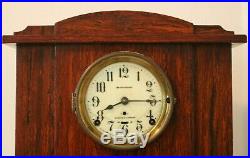 Antique Key Wind Seth Thomas Sonora Chime Mahogany Mantle Shelf Clock