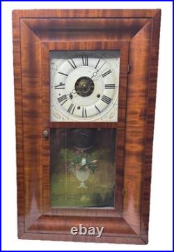 Antique Large 1840s Seth Thomas Weight Driven OG Clock With Alarm Fully Serviced