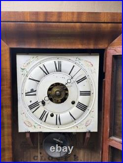 Antique Large 1840s Seth Thomas Weight Driven OG Clock With Alarm Fully Serviced