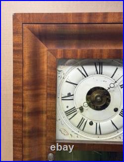 Antique Large 1840s Seth Thomas Weight Driven OG Clock With Alarm Fully Serviced
