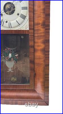 Antique Large 1840s Seth Thomas Weight Driven OG Clock With Alarm Fully Serviced