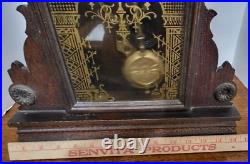 Antique Late 1800s/Early 1900s Seth Thomas Gingerbread Ornate Mantel Clock Works