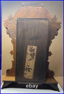 Antique Late 1800s Seth Thomas Gingerbread Kitchen Clock Fully Serviced