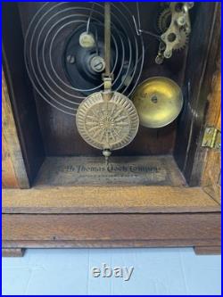 Antique Late 1800s Seth Thomas Gingerbread Kitchen Clock Fully Serviced