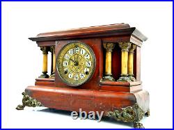 Antique Mantel Clock Seth Thomas Clock USA Feb 1902 Collectable Old Gong