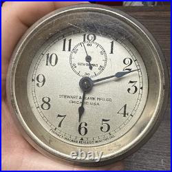 Antique Model T Seth Thomas Stewart & Clark, Phinney Walker Car Clock