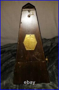 Antique Original Metronome de Maelzel Made By Seth Thomas Clock Co Works Great