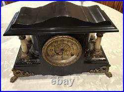 Antique Original Seth Thomas Clock Mantel Sucile Good Running Condition