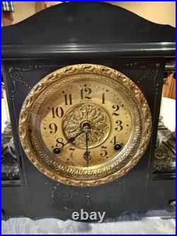 Antique Original Seth Thomas Clock Mantel Sucile Good Running Condition