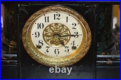 Antique Original Seth Thomas Clock Mantel Sucile Good Running Condition