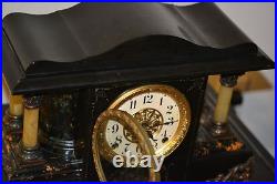 Antique Original Seth Thomas Clock Mantel Sucile Good Running Condition