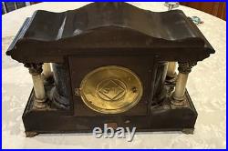 Antique Original Seth Thomas Clock Mantel Sucile Good Running Condition