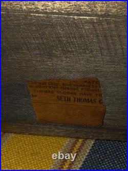 Antique Original Seth Thomas Clock Mantel Sucile Good Running Condition