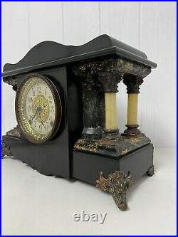 Antique Original Seth Thomas Clock (approx 16 x 10) shell clock for good