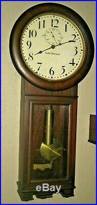 Antique Original Seth Thomas No 2 Wall Regulator Clock Clean Working #2 Complete