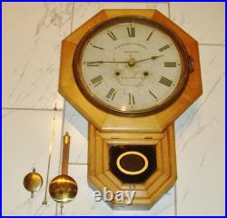 Antique RARE Seth Thomas/E. A. Watch Co. Madras -Wall Clock To Restore Parts Antique RARE Seth Thomas/E. A. Watch Co. Madras -Wall Clock To Restore Parts
