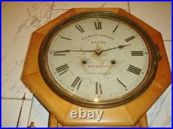 Antique RARE Seth Thomas/E. A. Watch Co. Madras -Wall Clock To Restore Parts Antique RARE Seth Thomas/E. A. Watch Co. Madras -Wall Clock To Restore Parts
