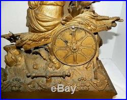 Antique Rare 1872 Seth Thomas And Sons Mantel Clock Titled Harvest Goddess Works