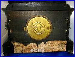 Antique Refurbished 1890s Seth Thomas Adamantine 8-Day Mantel Clock Label # 295A