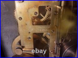 Antique Rosewood Seth Thomas 6 column Adamantine Mantle Clock Working Condition