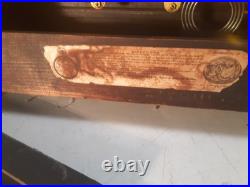 Antique Rosewood Seth Thomas 6 column Adamantine Mantle Clock Working Condition