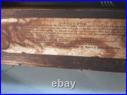 Antique Rosewood Seth Thomas 6 column Adamantine Mantle Clock Working Condition