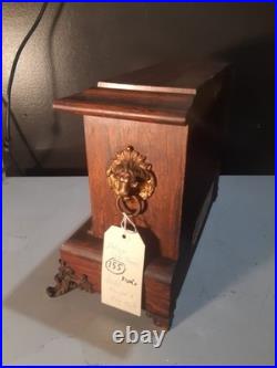 Antique Rosewood Seth Thomas 6 column Adamantine Mantle Clock Working Condition