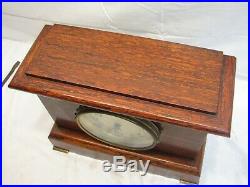 Antique Rosewood Wooden Shelf/Mantle Chime Clock Seth Thomas Movement Needs Love