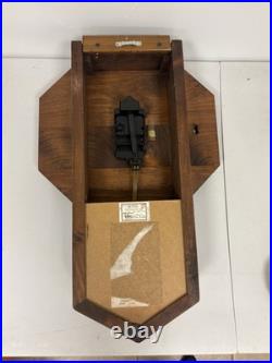 Antique SETH THOMAS 123c Oak Octagon Drop School Regulator Wall Clock WORKING