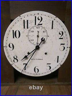 Antique SETH THOMAS 30 Day Wall Clock 86 Movement 19x19x5