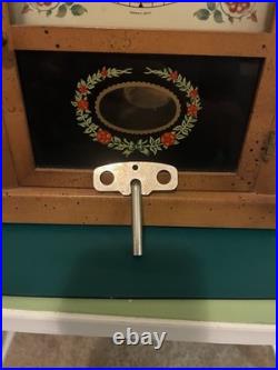 Antique SETH THOMAS 7 Day Winding Clock Honey Maple Wood 5006 runs Keep's Time