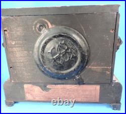 Antique SETH THOMAS ADAMANTINE Faux Curly Maple MANTLE TABLE CLOCK