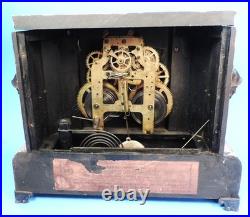 Antique SETH THOMAS ADAMANTINE Faux Curly Maple MANTLE TABLE CLOCK