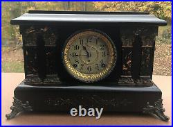 Antique SETH THOMAS Adamantine Mantel Clock 1880 1910 Running