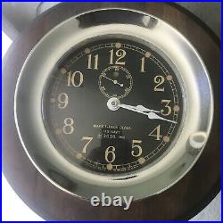 Antique SETH THOMAS Chronometer 5 1/2 Mark I Deck US Navy Marine Clock1940