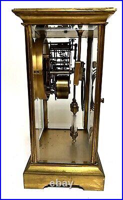 Antique SETH THOMAS Empire Crystal Regulator Clock c. 1907 Tested + Working