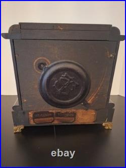 Antique SETH THOMAS Mantle Clock Cimes With Key