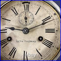 Antique SETH THOMAS Ship's Bell Ship Wall Clock