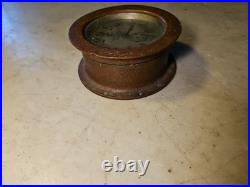 Antique SETH THOMAS U. S. Navy Boat Clock WWII Brass Restoration Project U Fix It