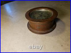 Antique SETH THOMAS U. S. Navy Boat Clock WWII Brass Restoration Project U Fix It