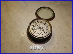Antique SETH THOMAS U. S. Navy Boat Clock WWII Brass Restoration Project U Fix It
