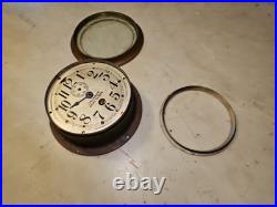 Antique SETH THOMAS U. S. Navy Boat Clock WWII Brass Restoration Project U Fix It