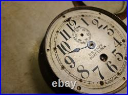 Antique SETH THOMAS U. S. Navy Boat Clock WWII Brass Restoration Project U Fix It