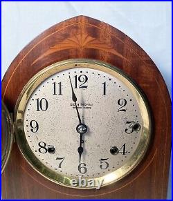Antique SETH THOMAS clock SONORA 8 BELLS Inlaid