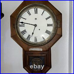 Antique School House Wall Clock